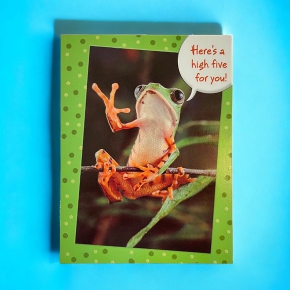 Frog High Five Happy Birthday Card - Picture 2 of 9